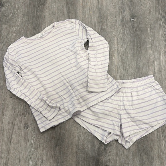 LAKE Pima crew long-sleeve set Pjs - Picture 2 of 8